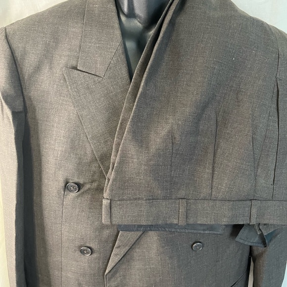 Pinky Tailor Other - Men’s Vintage Pinky Tailor Brown Double-Breasted 2-Piece Suit. Sz 44 R. Wool.